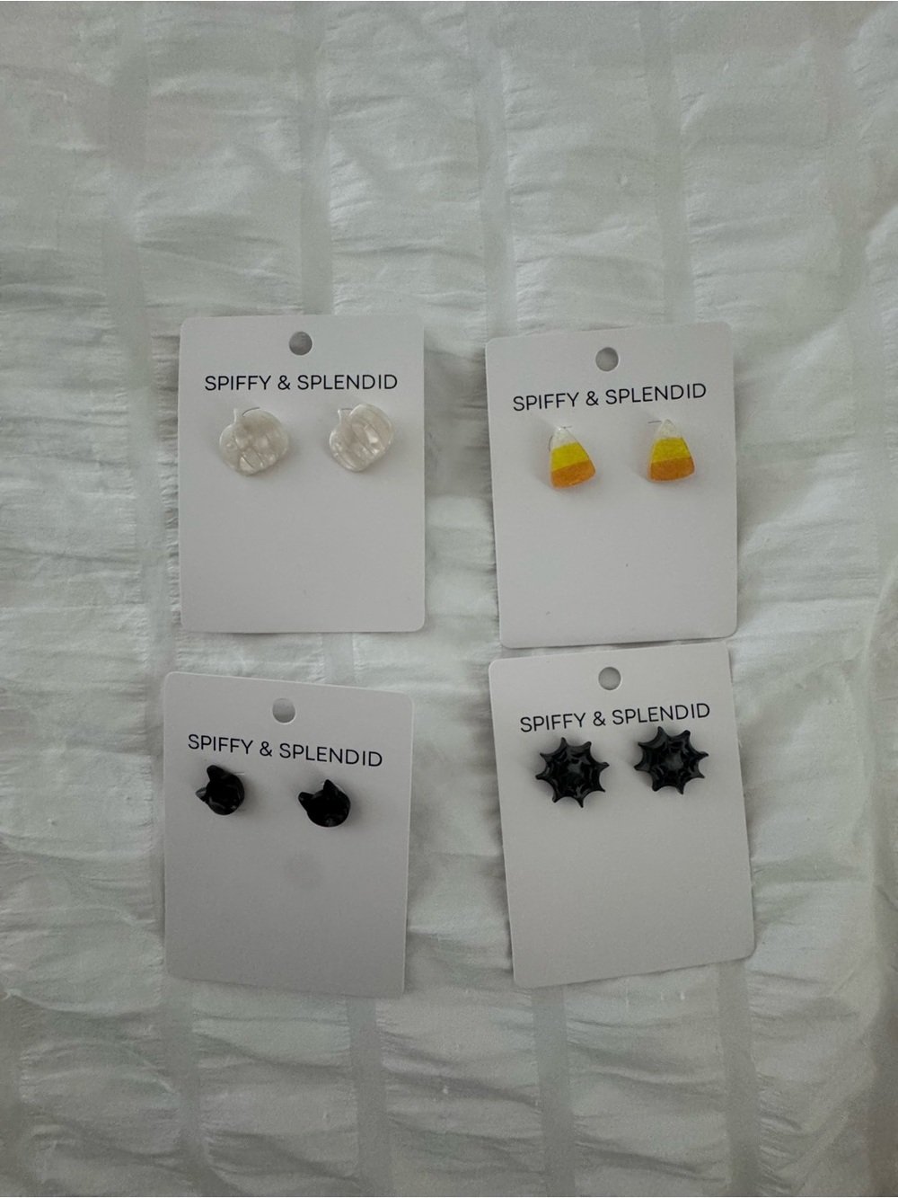 fall / halloween studded earrings bundle